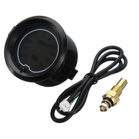 Jauge de température de leau de compteur de voiture universel 7 couleurs numérique numérique LED