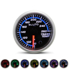 Jauge de température de transmission 2 pouces 52mm 80-260 ° F 7 couleurs LED compteur de voiture à visage noir