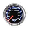 Jauge de température deau 2 "52mm 80-260 ° F Bleu LED Compteur de voiture à visage noir + capteur