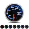 Jauge de température dhuile 2 pouces 52mm 100-300 ° F 7 couleurs LED compteur de voiture à visage noir avec capteur