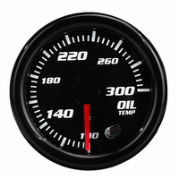 Jauge de température dhuile universelle 2 "/ 52mm 12 V 7 Couleur unie LED Affichage Compteur numérique de voiture