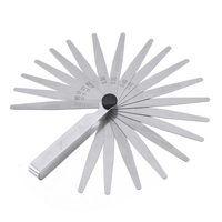 Jauge métrique Drillpro 20 Blade Feeler 0.05 à 1.0mm Épaisseur Spark Prise Mesure Gap Tool