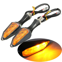 Jaune clair 12v universel 4 LED clignotants moto tour allume la lampe