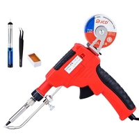 JCD-129B-11 80W Kit de pistolet à souder en étain pistolets à fer à souder électroniques fils à souder pour bijoux maiso