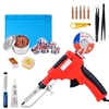 JCD-129B-16 80W Kit de pistolet à souder en étain pistolets à fer à souder électroniques fils à souder pour bijoux maiso