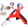 JCD-129B-17 80W Kit de pistolet à souder en étain pistolets à fer à souder électroniques fils à souder pour bijoux maiso