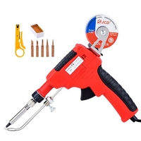 JCD-129B-20 80W Kit de pistolets à souder en étain pistolets à fer à souder électroniques fils à souder pour bijoux mais