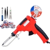 JCD-129B-4 80W Kit de pistolet à souder en étain pistolets à fer à souder électroniques fils à souder pour bijoux maison
