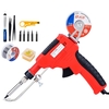 JCD-129B-5 80W Kit de pistolet à souder en étain pistolets à fer à souder électroniques fils à souder pour bijoux maison