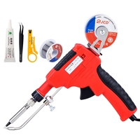 JCD-129B-6 80W Kit de pistolet à souder en étain pistolets à fer à souder électroniques fils à souder pour bijoux maison