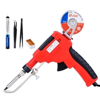 JCD-129B-8 80W Kit de pistolet à souder en étain pistolets à fer à souder électroniques fils à souder pour bijoux maison