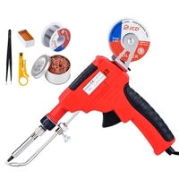 JCD-129B-9 80W Kit de pistolet à souder en étain pistolets à fer à souder électroniques fils à souder pour bijoux maison
