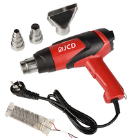 JCD 220 V / 110 V 2000 W LCD affichage chauffage à Air chaud température réglable lance de chaleur industrielle pour la