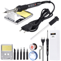 JCD 908S 80W Kit doutils de fer à souder 110V 220V température réglable outils de soudure de soudage Kit de fer à s