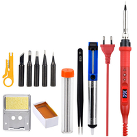 JCD 908U 100W Kit doutils de fer à souder 220V / 110V 180 ~ 500 ℃ / 356 ~ 932 ℉ Température réglable LCD Outils de