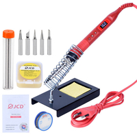 JCD 908U 100W Kit doutils de fer à souder 220V / 110V 180 ~ 500 ℃ / 356 ~ 932 ℉ Température réglable LCD Outils de