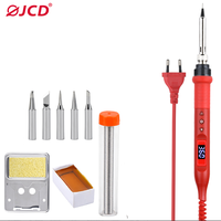 JCD 908U Kit doutils de fer à souder électrique 100W 220V / 110V LCD Kit de réparation de multimètre numérique à te