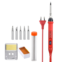 JCD 908U Kits doutils de fer à souder électrique 100W 220V / 110V LCD éclairage Station de Soldeing température rég