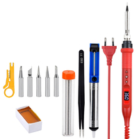 JCD 908U Kits doutils de fer à souder électrique 100W 220V / 110V LCD éclairage Station de Soldeing température rég