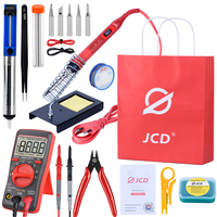 JCD 908U Kits doutils de fer à souder électrique 100W 220V / 110V LCD éclairage Station de Soldeing température rég
