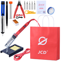 JCD 908U Kits doutils de fer à souder électrique 100W 220V / 110V LCD éclairage Station de Soldeing température rég