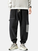 Jean de jogging ample avec cordon de serrage et taille élastique pour homme