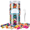 JETEVEN 200PCS Cône dencens parfums mélangés Aromathérapie dencens à reflux multicolore