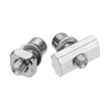 Jeu décrous à vis carrés ou à fente Machifit pour extrusions en aluminium 1560/1590