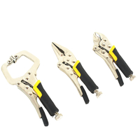 Jeu de 3 mini pinces Vice complet Jeu de pinces à bec long et nez droit pour pince à verrouillage complète