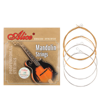 Jeu de cordes de mandoline Alices AM05 0.011-0.040 en alliage de cuivre enduit plaqué acier plaqué 4 cordes