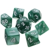 Jeu de dés Acrylique Numérique Multi-faces Polyèdres 7pcs