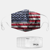 Jeu de joints 7 pièces PM2.5 Masques Masques anti-poussière drapeau national