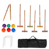 Jeu de plein air Sport Gate Ball Croguet Set pour 6 joueurs de luxe enfants Sports Toy Croquet Doorball Set avec sac