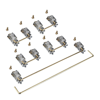 Jeu de stabilisateurs à visser PCB Transparent pour clavier mécanique 60% arbre grande clé lubrification Tuning Modifica