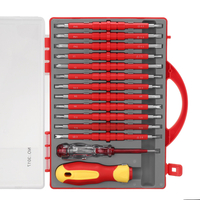 Jeu de tournevis magnétique 14 en 1 Kit doutils de réparation de tournevis multi isolé