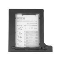 JEYI Q8 adaptateur de support de lecteur optique interne 12, 7 mm baie optique 2, 5 pouces SATA SSD HDD support de boîtier