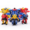 JIA QI Machine Transforme la Ligue Britannique Alliage Éjection Déformation Équipé Robot Modèle Jouets Dintérieur