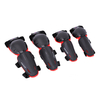 JIAJUN 4 pièces Armor genouillère pour enfants coude garde moto course en acier inoxydable équitation de protection