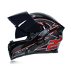 JIEKAI ABS Crashworthiness Protection Full Face Double Lens Hommes Et Femmes Moto Scooter Casque