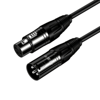 JINGHUA XLR Câble Mâle à Femelle Câble Audio Karaoké Microphone Son Cannon Plug XLR Extension Mikrofon Cordon pour Ampli