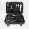JIUXUN 10 pièces ensemble doutils de jardinage scie à main pliante ciseaux à gazon herse à fleurs pelle ruban à mes