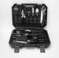 JIUXUN 10 pièces ensemble doutils de jardinage scie à main pliante ciseaux à gazon herse à fleurs pelle ruban à mes