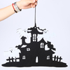JM01487 Halloween porte suspendue décoration pratique fête cadeau non tissé tissu vacances maison fournitures château dé