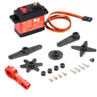 JMT F37488 Un servomoteur sans noyau à couple élevé de 35kg 180 270 360 degrés Servo numérique à engrenage à grand coup