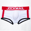 JOCKMAIL Caleçons boxeurs à impression couleur contrastée pour hommes U Sous-vêtements rembourrés convexes à taille moye