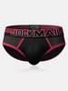Jockmail Men Mesh Respirant Underwear Patchwork Contrast Color U Convex Briefs