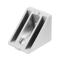 Joint en angle dangle de parenthèse de connecteur biseauté en aluminium de Machifit pour le profil en aluminium 404