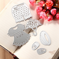 Jolie vêtements métal découpage meurt stencil scrapbook carte album papier décoration artisanale