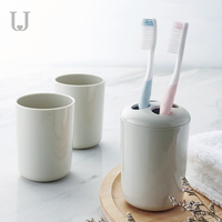 Jordan & Judy Anti-goutte Tasse De Lavage Brosse À Dents Porte-Brosse À Dents 3 Set Famlily Salle De Bains