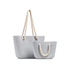 Jordan & Judy 6.3L 11.4L Silicone Beach Sac à main pour femmes Sac de rangement à bandoulière Fourre-tout Voyage en plei